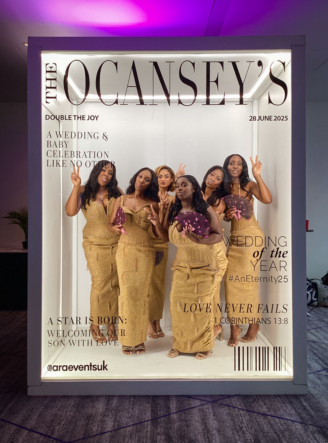 Ocansey wedding cover booth
