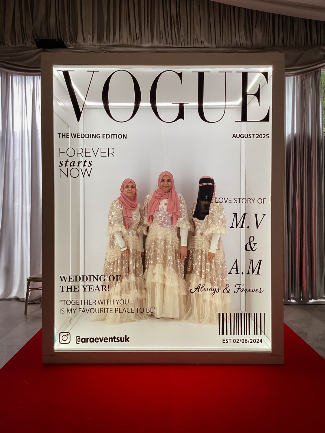 Vogue cover booth couple